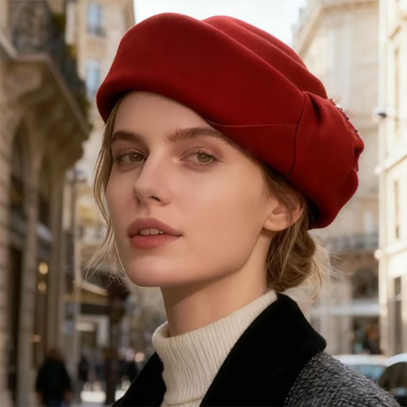Yeni Klasik Yün Keçe Bere Kadı - Beret French Wool incelemesi ve fiyatı